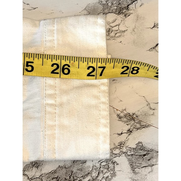 White Denim Jacket with Rhinestone Jacket Size S - Picture 6 of 11